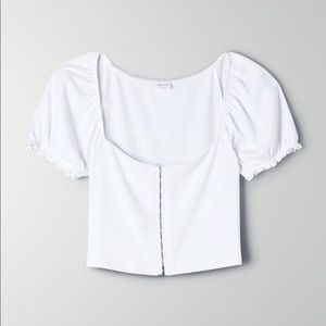 Aritzia Wilfred free “fortune” white top size M